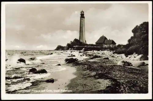 Ansichtskarte Orth (Fehmarn) Leuchtfeuer Flügge bei Orth Insel Fehmarn 1930
