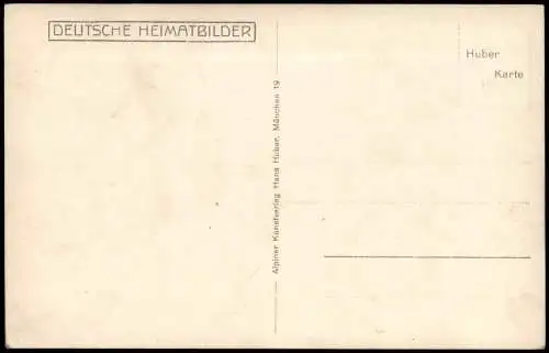 Ansichtskarte Mittenwald Straßenpartie gegen Karwendel 1930