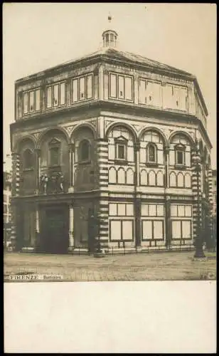 Cartoline Florenz Firenze Battistero, Gebäude-Ansicht 1900