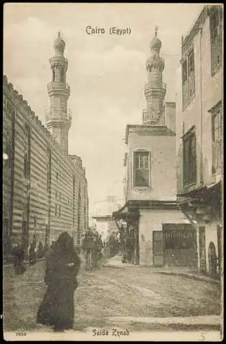 Kairo القاهرة Straßen-Ansicht Saida Zenab Native People Scene 1900