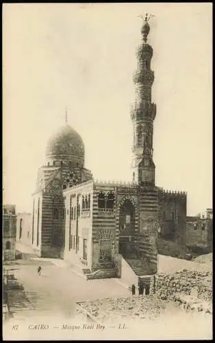 Postcard Kairo القاهرة Moschee Mosquee CAIRO Mosque Kait Bey 1910