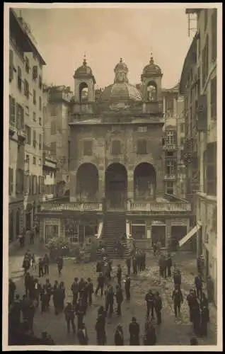 Cartoline Genua Genova (Zena) Stadtteilansicht GENOVA Piazza Banchi 1920