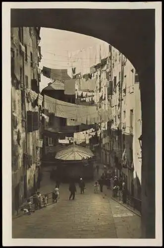 Genua Genova (Zena) Strassen-Ansicht Truogoli di S. Brigida 1920