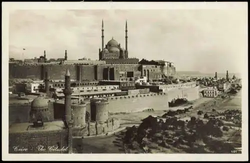 Kairo القاهرة The Citadel Zitadelle Stadt-Teilansicht 1920