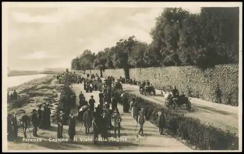 Florenz Firenze Firenze Caseine Viale della Regina (Straße belebt) 1920