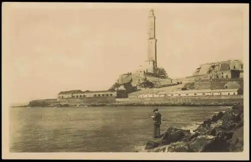 Cartoline Genua Genova (Zena) La Lanterna (Leuchtturm, Lighthouse) 1925