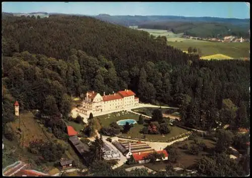 Wartenberg (Bayern) Luftbild Sanatorium vom Flugzeug aus, Luftaufnahme 1974