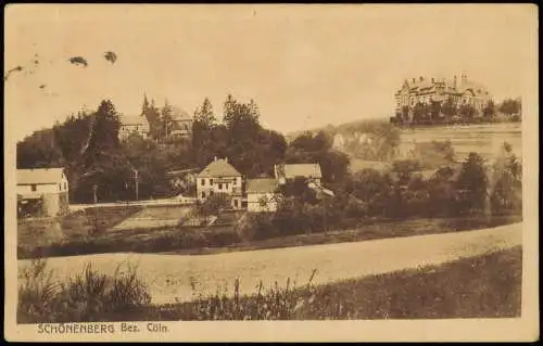 Ansichtskarte Schönenberg Bz. Köln Stadtpartie 1919