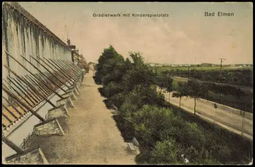 Bad Salzelmen-Schönebeck (Elbe) Gradierwerk mit Kinderspielplatz 1924