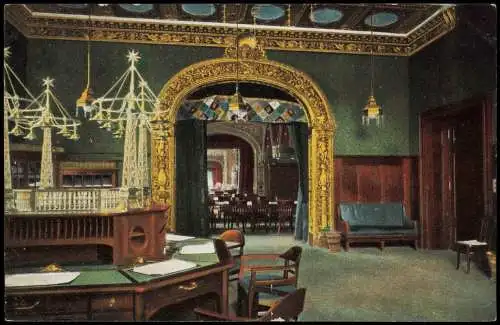 Ansichtskarte Wiesbaden Neues Kurhaus, Schreibsaal. 1914