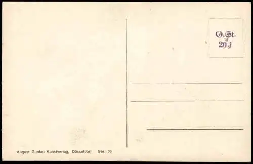 Düsseldorf Gesolei Hauptrestaurant mit Leuchtfontäne bei Nacht 1930