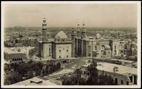 Kairo القاهرة Panorama-Ansicht, Blick auf eine Moschee 1920