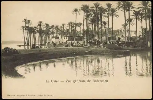 Kairo القاهرة Umland-Ansicht Le Caire Vue générale de Bedrechen 1900