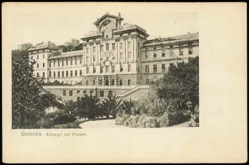 Cartoline Genua Genova (Zena) Genova Albergo del Poveri (Herberge) 1900