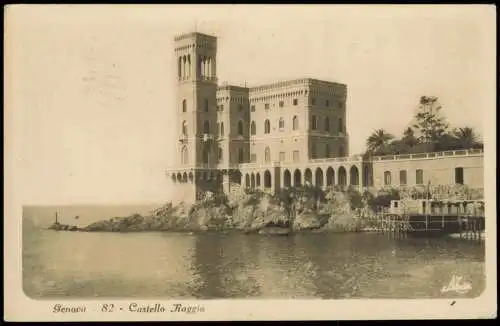 Cartoline Genua Genova (Zena) Castello Raggio 1929