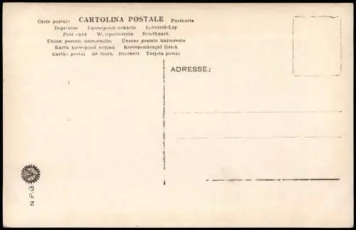 Cartoline Genua Genova (Zena) Panorama-Ansicht Blick zum Hafen Meer 1920