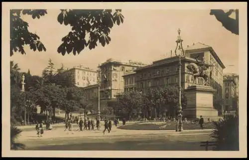 Cartoline Genua Genova (Zena) Piazza Corvetto 1920