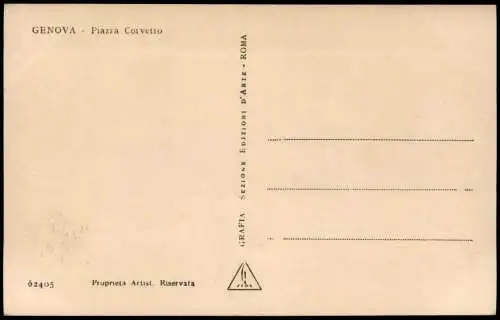 Cartoline Genua Genova (Zena) Piazza Corvetto 1920