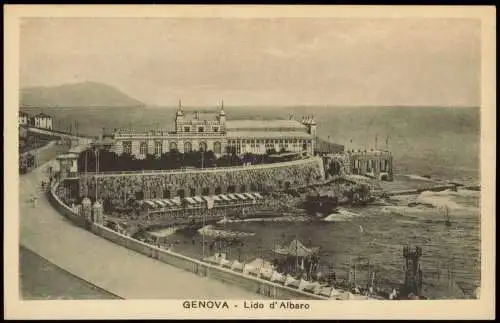 Cartoline Genua Genova (Zena) Umland-Ansicht Lido d' Albaro 1910