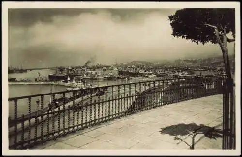 Genua Genova (Zena) Panorama del Porto da Circonvallazione a Mare 1925