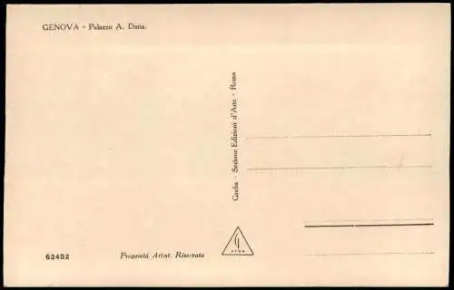 Cartoline Genua Genova (Zena) GENOVA Palazzo A. Doria 1925