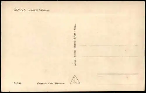 Cartoline Genua Genova (Zena) Chiesa di Carignano (Kirche Portal) 1925