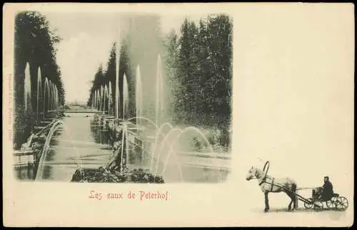 Peterhof Петергоф (Петродворец) Les eaux de Peterhof (Wasserspiele) 1900