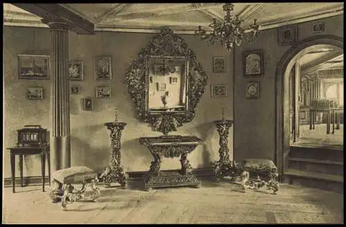 Wilhelmshöhe-Kassel Schloss Empfangszimmer Kurfürsten Wilhelm I. Hessen 1910