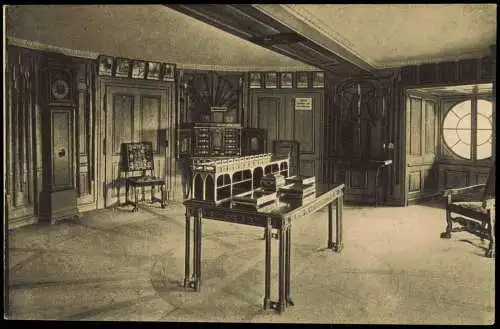 Bad Wilhelmshöhe-Kassel Arbeitszimmer des Adjutanten Löwenburg 1910