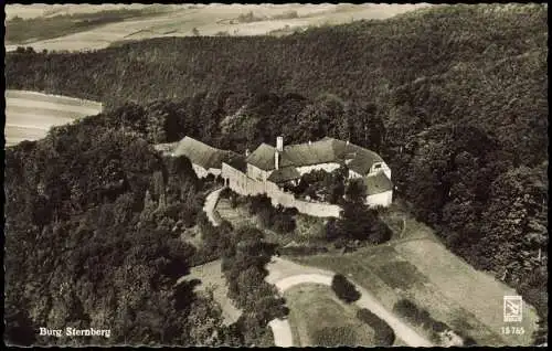 Ansichtskarte Extertal Luftaufnahme Luftbild Burg Sternberg 1963