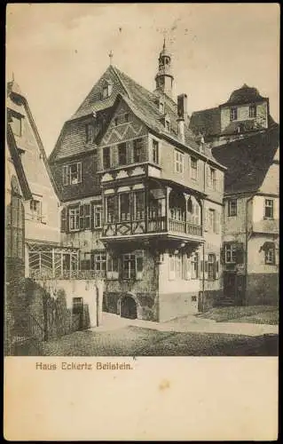 Ansichtskarte Beilstein (Württemberg) Haus Eckertz 1952/1922