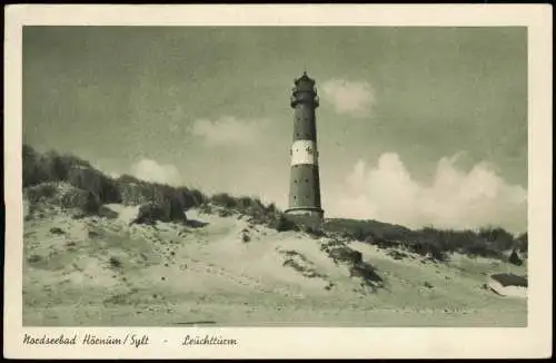 Ansichtskarte Hörnum (Sylt) Hörnem (Hørnum) Leuchtturm Dünen 1953