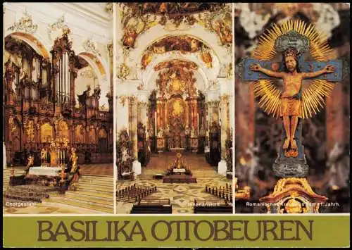 Ottobeuren BASILIKA OTTOBEUREN (Mehrbildkarte Innenansichten) 1990