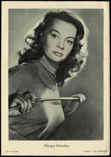 Ansichtskarte  Film Fernsehen Schauspieler Margot Hielscher DDR 1955