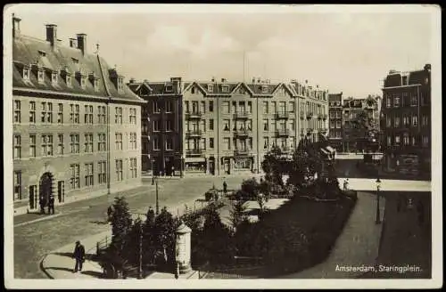 Postkaart Amsterdam Amsterdam Staringplein. 1938