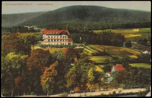 .Nordrhein-Westfalen Teutoburger Wald Johannaberg Blick auf Lokalität Wald 1910