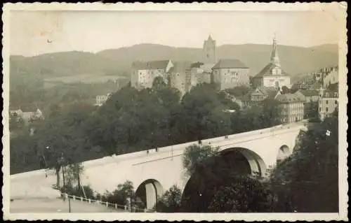 Postcard Elbogen (Eger) Loket Brücke und Stadt 1940