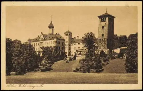 Ansichtskarte Waldenburg (Sachsen) Schloss 1926