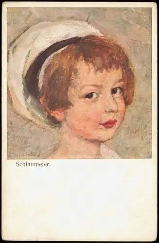 Ansichtskarte  Künstlerkarte (Gemälde Kunstwerke): Schlaumeier 1910