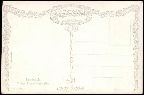 Ansichtskarte Innsbruck Maria Theresienstraße Künstler-Postkarte 1910