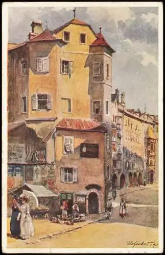 Ansichtskarte Innsbruck Ottoburg (signierte Künstlerkarte) 1912/0000