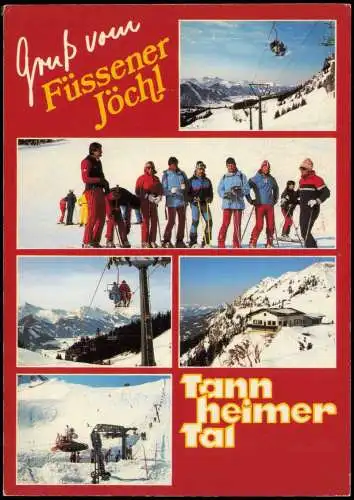 Grän Wintersportgebiet Füssener Jöchl 1816 m Tannheimer Tal / Tirol 1986