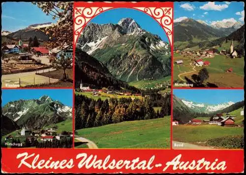 Kleinwalsertal-Mittelberg Vorarlberg Riezlern, Hirschegg, Mittelberg, Baad 1979