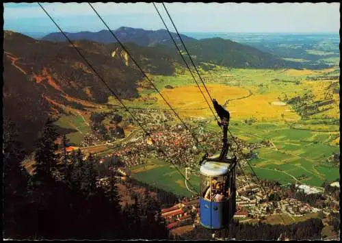 Ansichtskarte Oberammergau Umland-Ansichn Blick vom Laber mit Laberbahn 1982