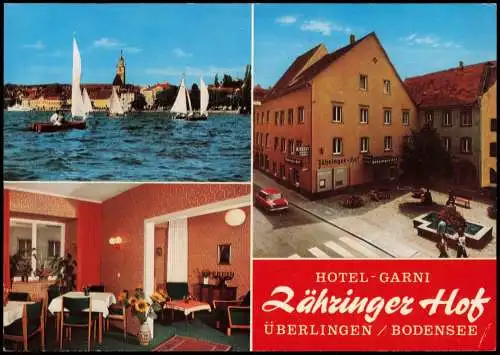 Überlingen Hotel-Garni ZÄHRINGER HOF Fam. Bernhard (Mehrbildkarte) 1980