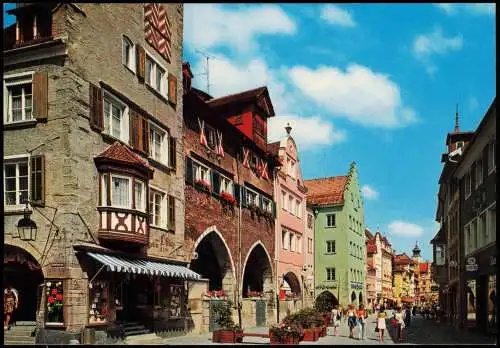 Ansichtskarte Lindau (Bodensee) Hauptstrasse Fussgängerzone 1980