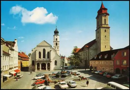 Ansichtskarte Lindau (Bodensee) Marktplatz 1975