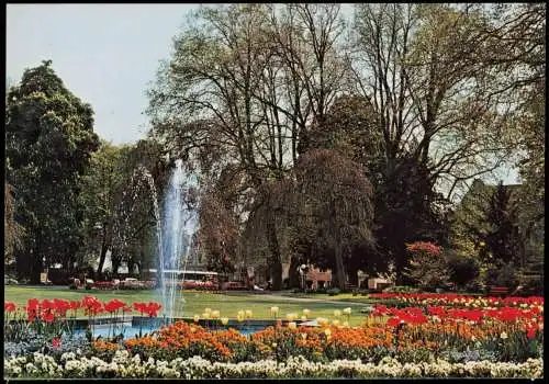 Ansichtskarte Lindau (Bodensee) Parkanlagen, Wasserspiele 1980