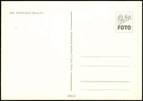 Mindelheim Strassen-Ansicht, Oberes Tor, Autos u.a. VW Käfer, Mercedes uvm. 1970