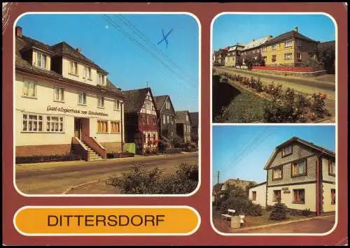 Dittersdorf Lößnitz Lößnitz Erzgebirge Gast- und Logierhaus Dorfstraße 1986